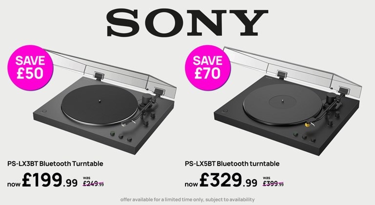 Sony PS-LX3BT & PS-LX5BT Turntables