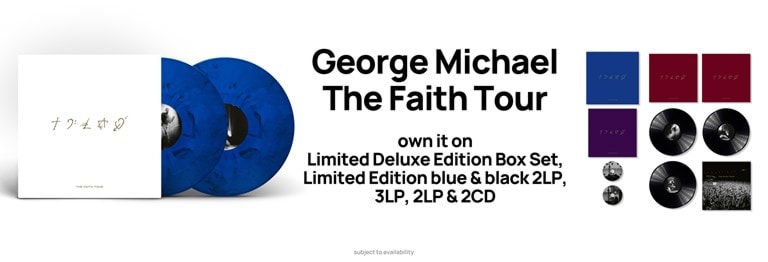 Shop George Michael's new album 'The Faith Tour' and catalogue on CD & Vinyl