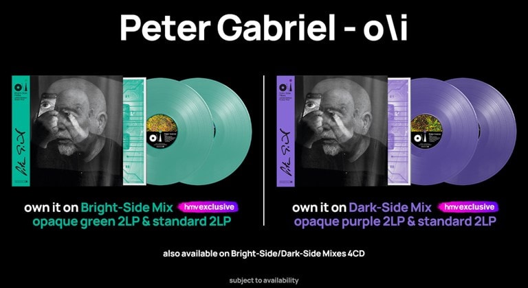 Shop Peter Gabriel's album 'O\i' and catalogue on CD & Vinyl
