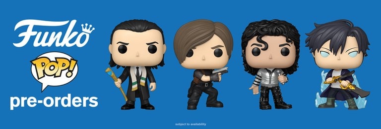 Pre-order the latest Funko Pop Vinyl including Marvel, Resident Evil, Michael Jackson and more