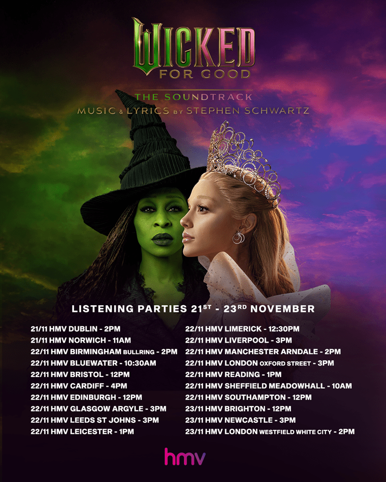 Wicked: For Good listening parties at hmv