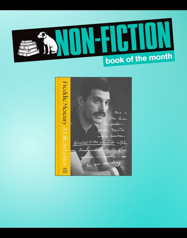 Non-Fiction Book of the Month. Freddie Mercury: A Life in Lyrics Hardback 