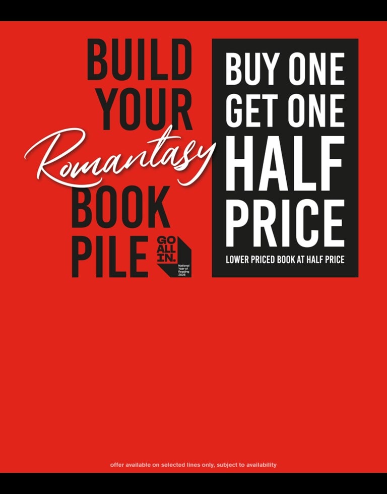 Build Your Romantasy Book Pile - Buy One Get One Half Price