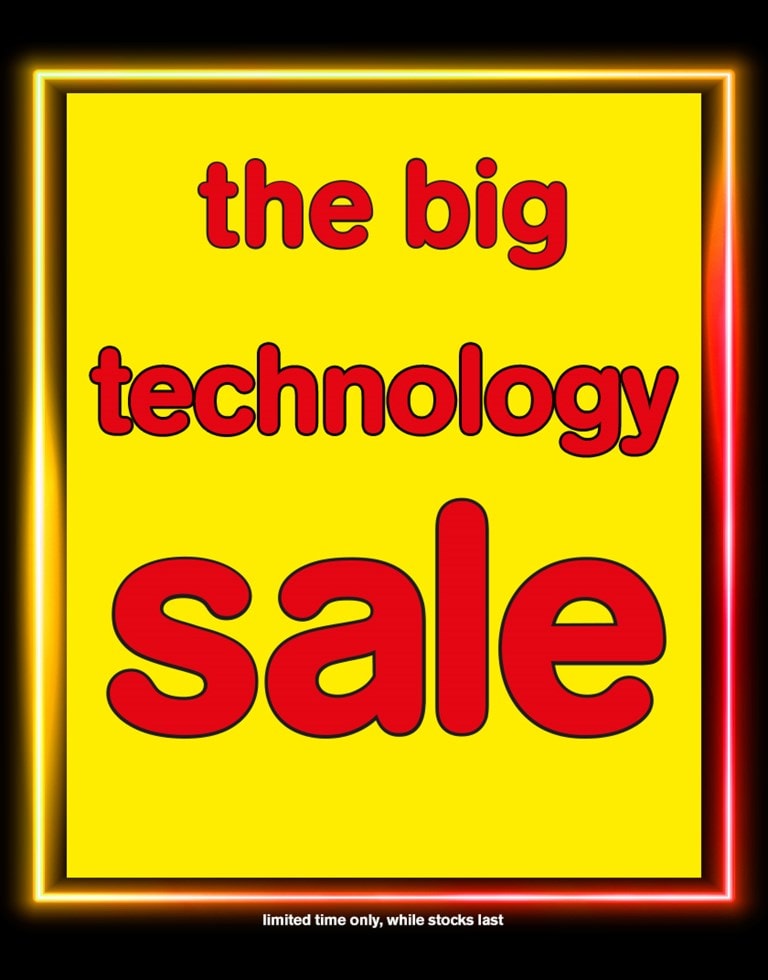 The Big Sale on Technology