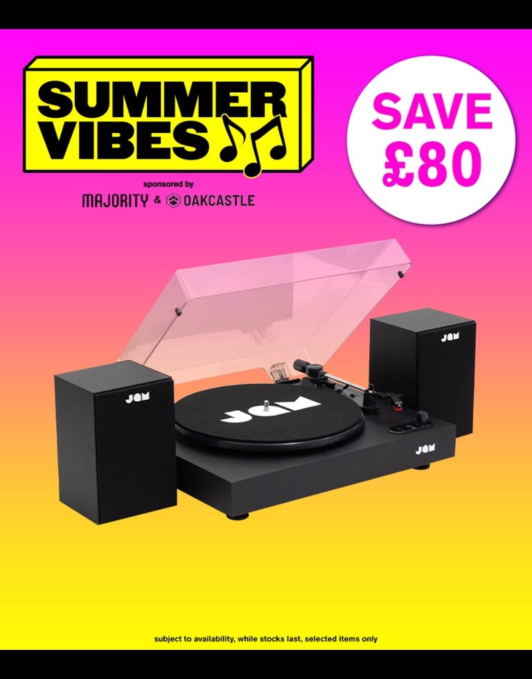 Summer Vibes Jam Sound System Turntable & Speakers (hmv exclusive)