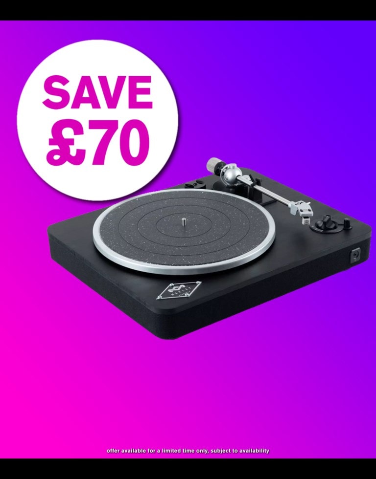House Of Marley Stir It Up Wireless Black Bluetooth Turntable