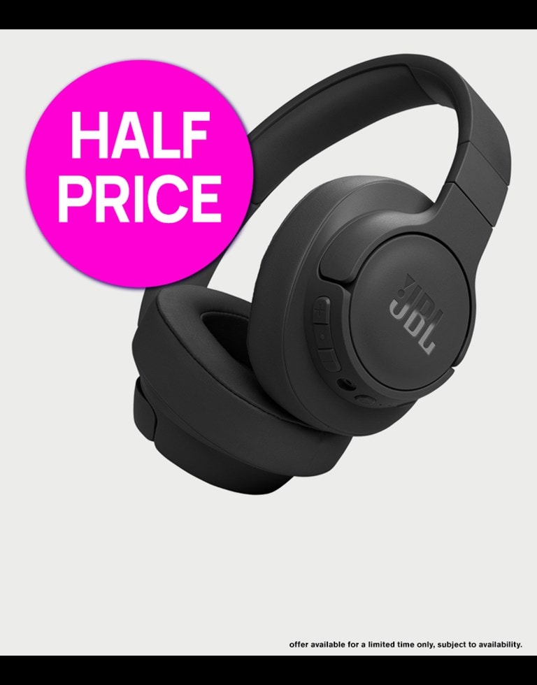 JBL Tune T770NC Black Noise Cancelling Bluetooth Headphones. Was £119.99 Now £59.99. Half Price.