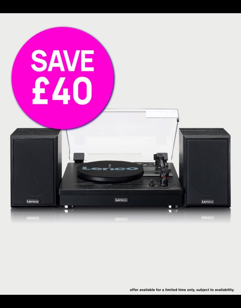 Shop Lenco LS-101BK Black Belt Drive Turntable & Speakers. Save £40. Was £159.99 Now £119.99