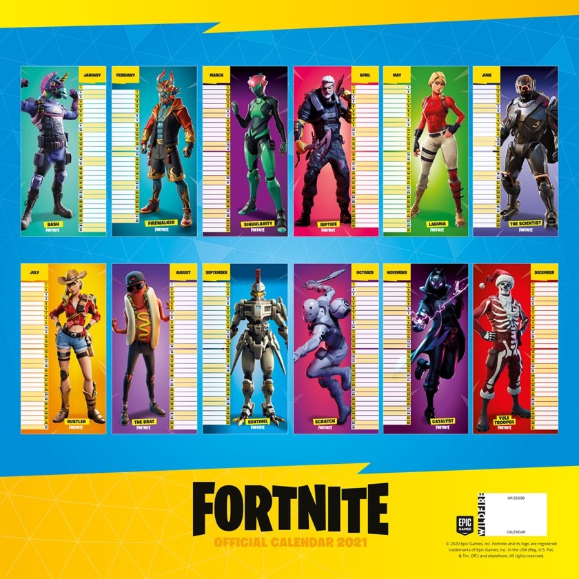 Fortnite Square 2021 Calendar Calendars Free shipping over £20