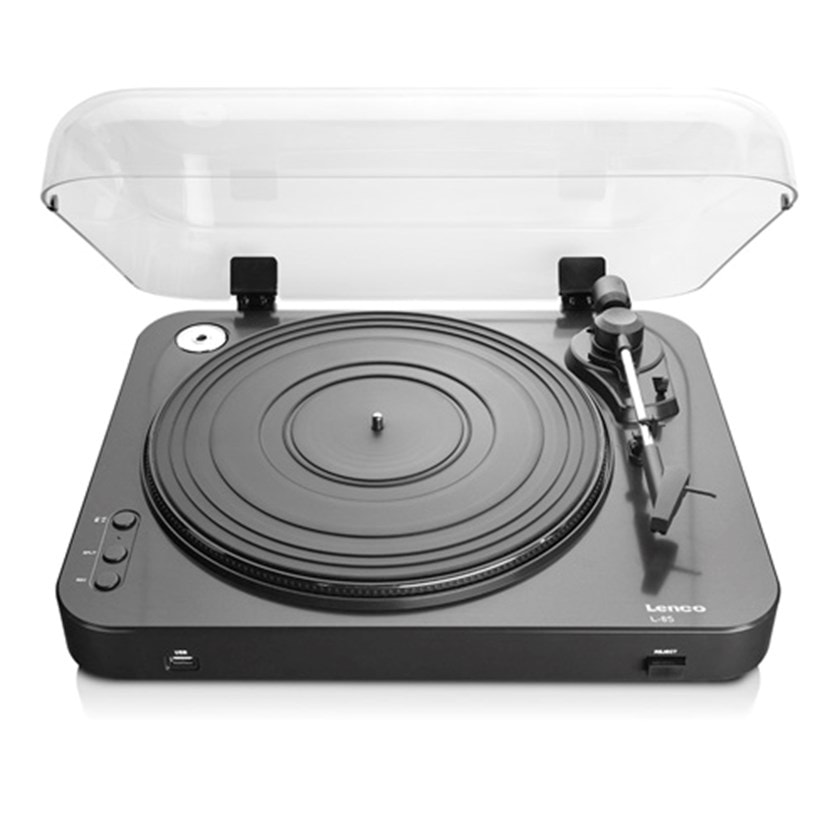 Lenco L85 Black USB Direct Recording Turntable | Vinyl Record Player ...