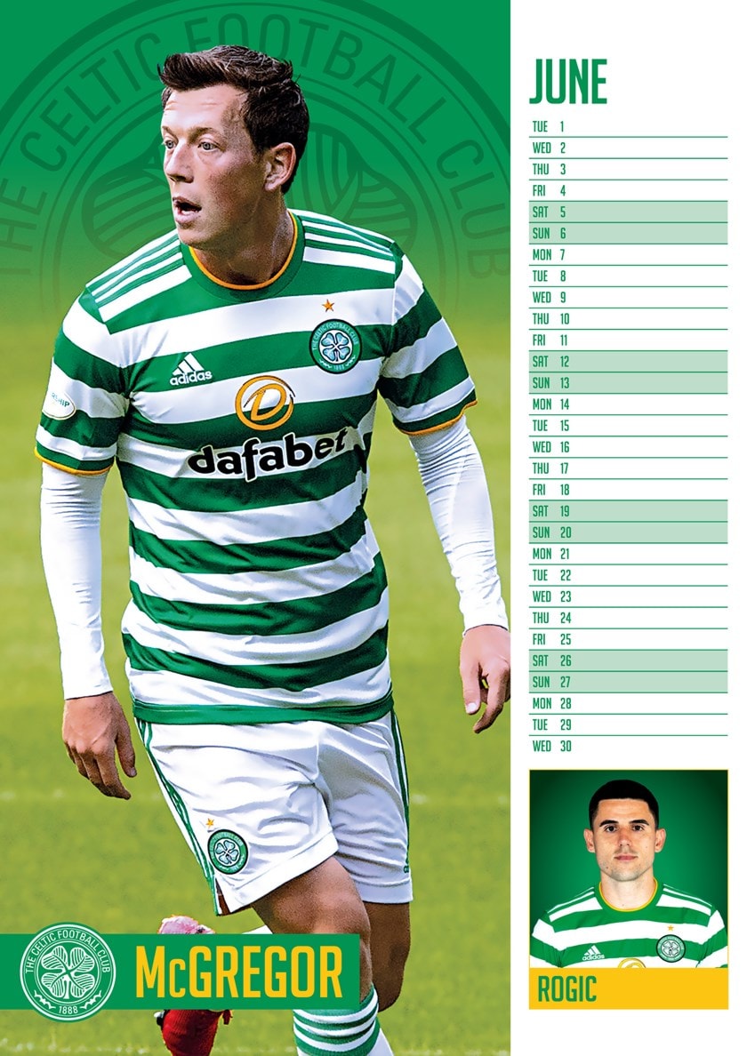 Celtic FC Football A3 2021 Calendar Calendars Free shipping over £