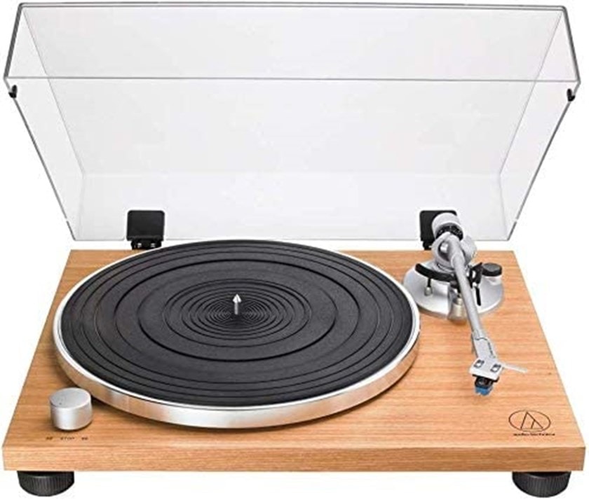 Audio Technica AT LPW30 Wood Turntable HIFI Vinyl Record Player HMV Store