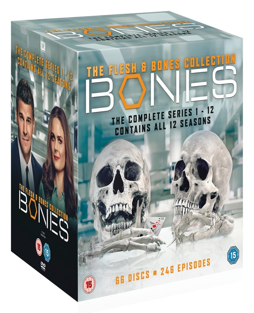 Bones The Flesh & Bones Collection The Complete Series 112 DVD Box Set Free shipping