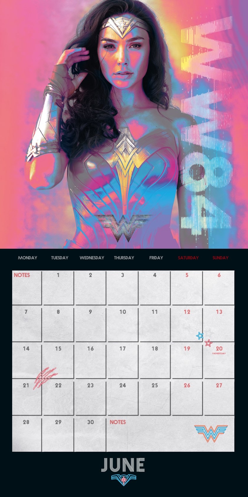 Wonder Woman Square 2021 Calendar Calendars Free shipping over £20