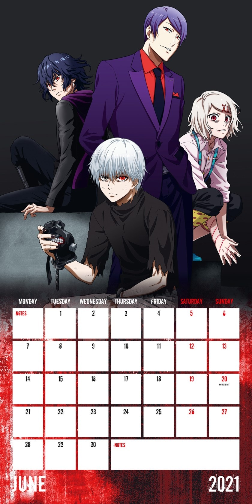 Tokyo Ghoul: Square 2021 Calendar | Calendars | Free shipping over £20
