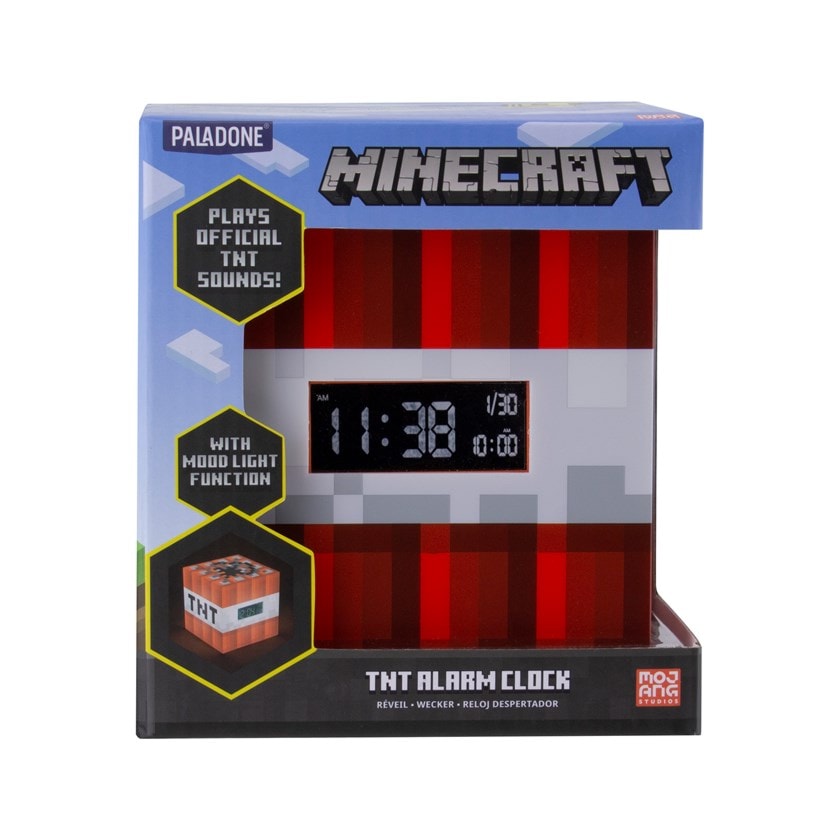 Minecraft TNT Alarm Clock Homeware Free shipping over £20 HMV Store