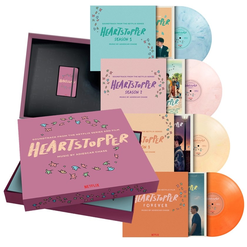 Adiescar Chase: Heartstopper Boxset - Marble Blue, Pink, Yellow + Orange 4LP