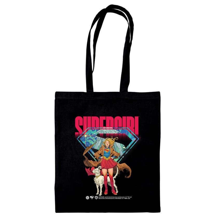 Supergirl With Krypto Tote Bag