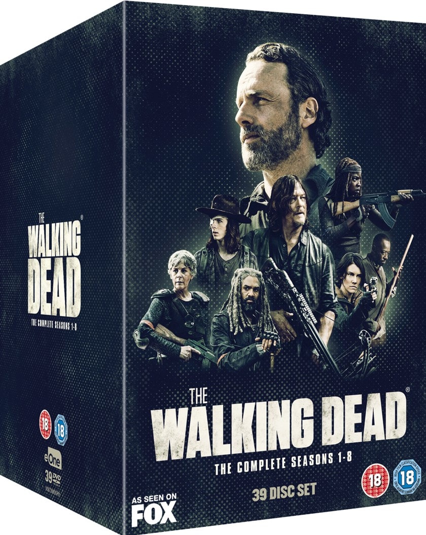 The Walking Dead The Complete Seasons 1 8 Dvd Box Set Free Shipping Over £20 Hmv Store