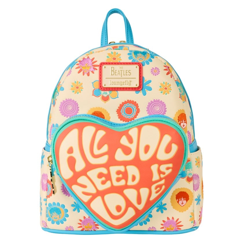 All You Need Is Love Beatles Loungefly Mini Backpack