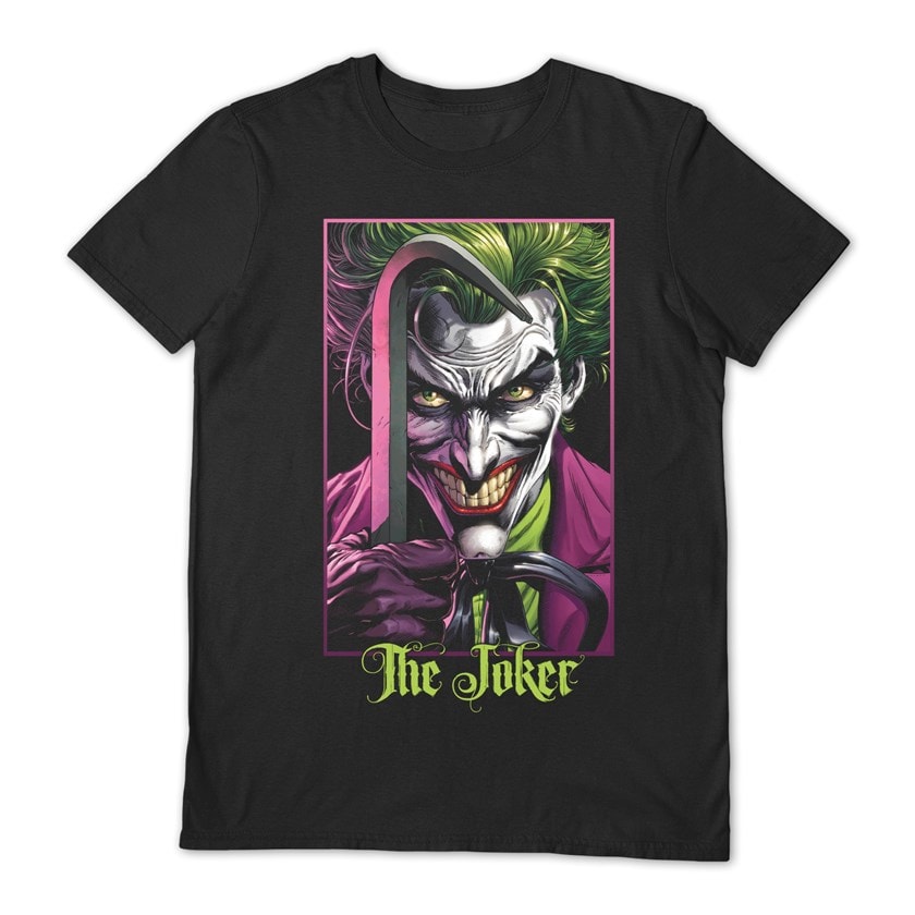 The Joker Why So Serious DC Comics Black Tee