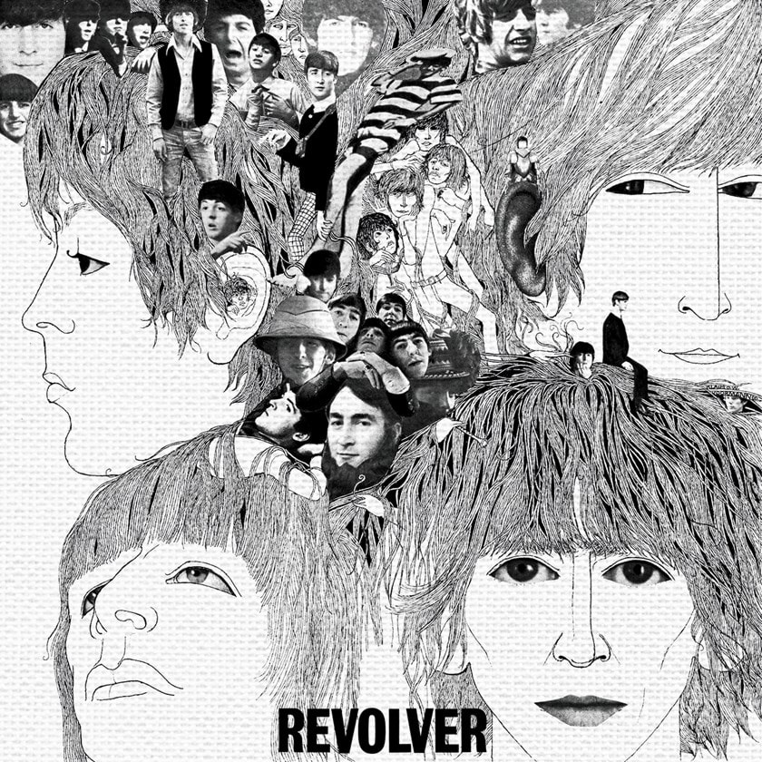 The Beatles Revolver 40cm x 40cm Canvas Print