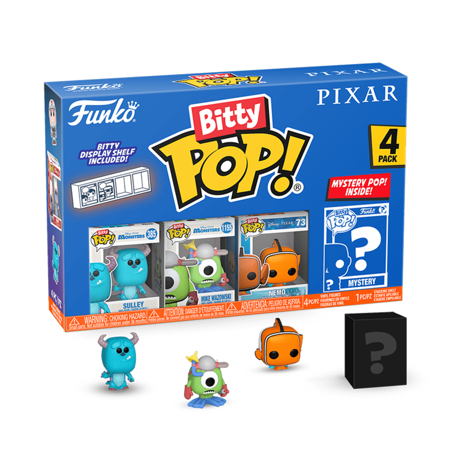 Pop 03 Monsters Inc Pixar Funko Bitty Pop 4 Pack | Pop Vinyl | Free shipping ...