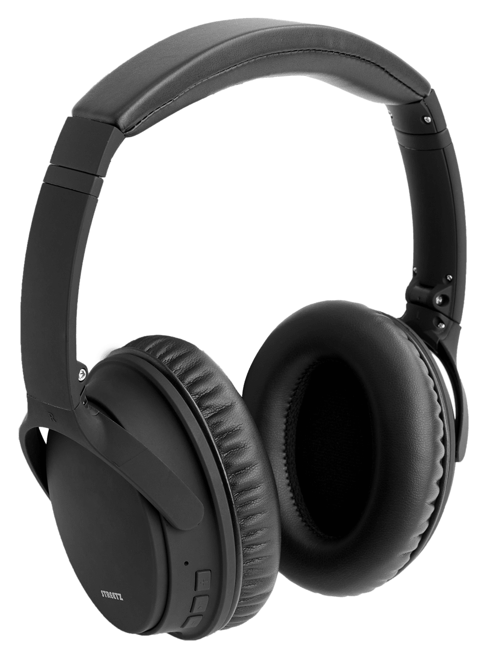 Streetz HLBT404 Black Active Noise Cancelling Bluetooth Headphones