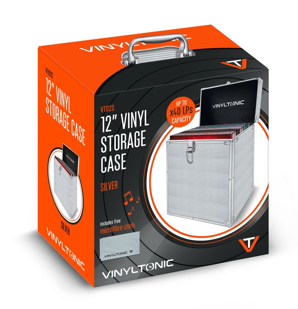 Vinyl Tonic Silver LP Storage Case Vinyl Accessories Free shipping