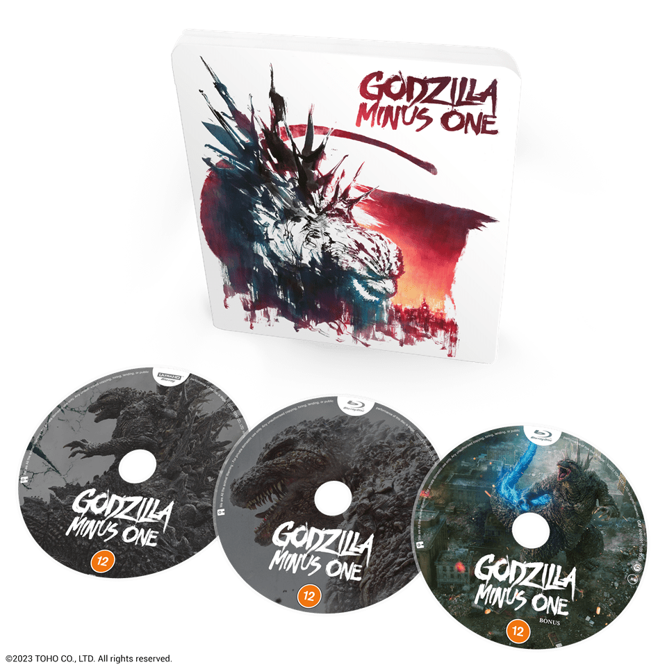 Godzilla Minus One Limited Edition 4K Ultra HD Steelbook 4K Ultra HD Bluray Free shipping