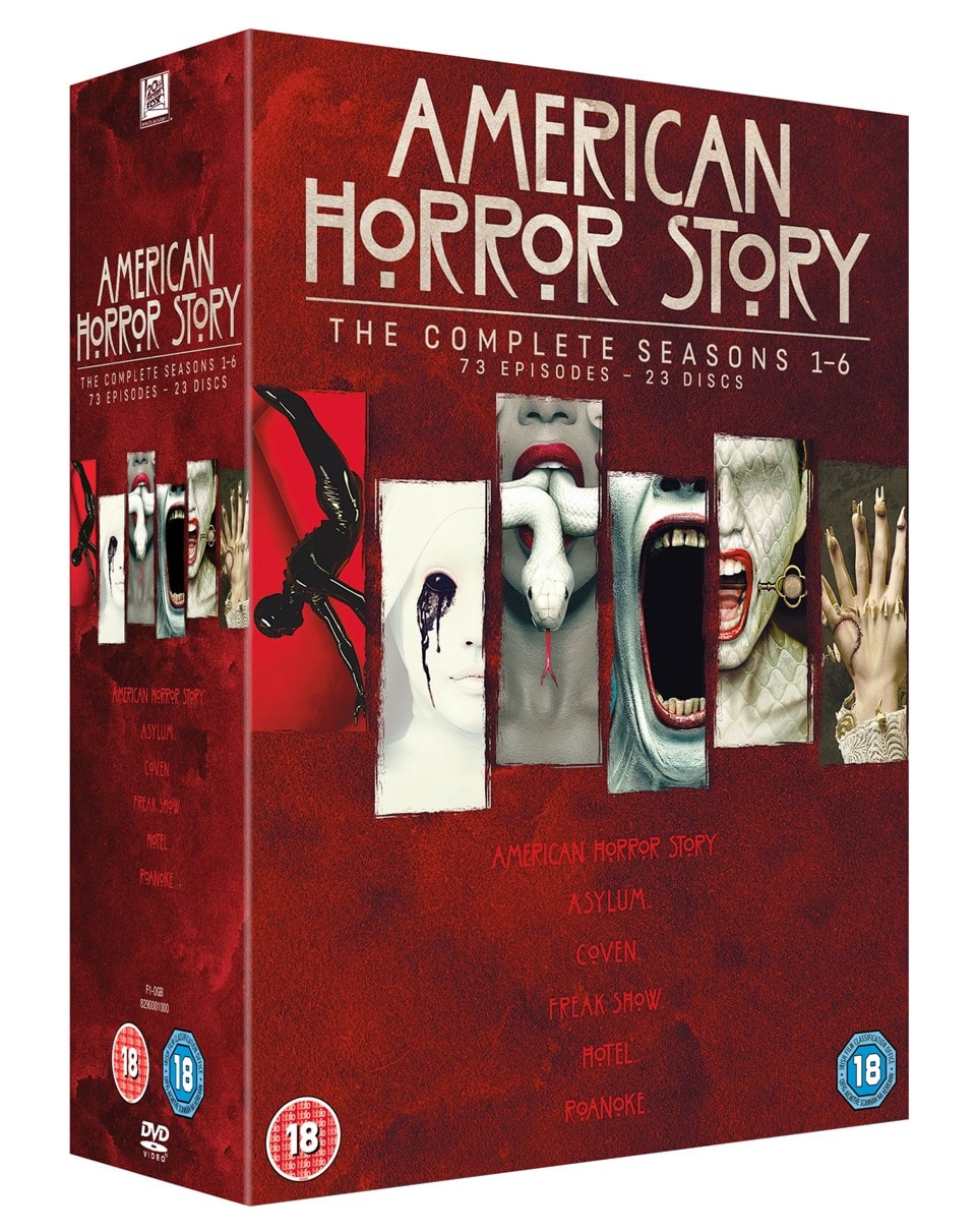 American Horror Story Dvd Ahs Season 1 6 Complete Tv Series Hmv Store 