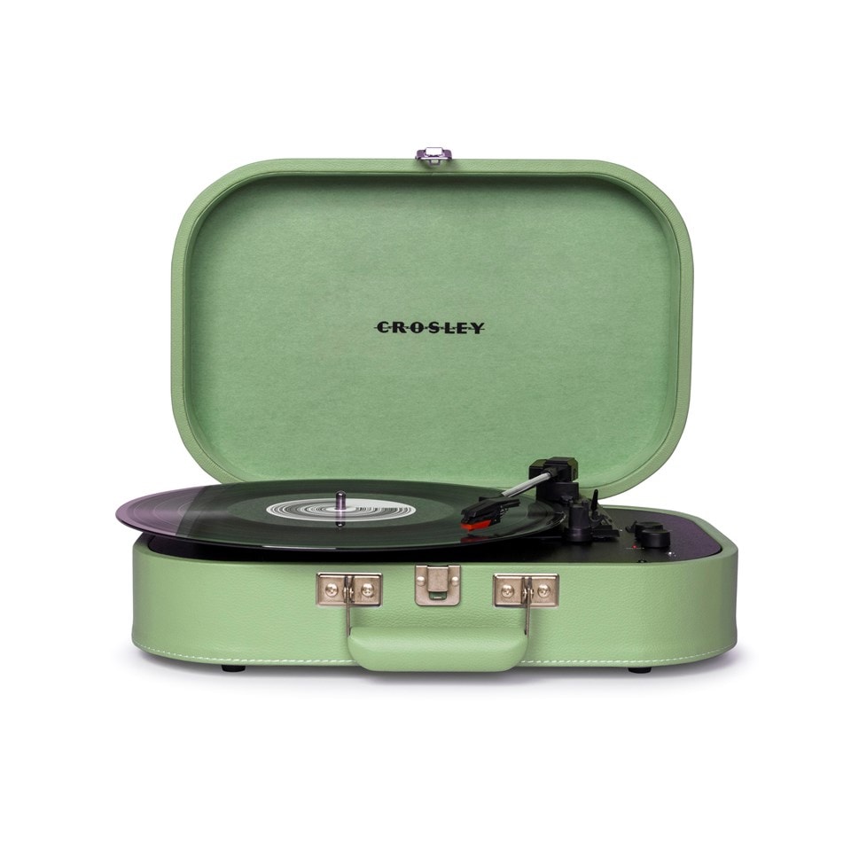 Green Record Player | Crosley Discovery Seafoam Green Turntable | HMV Store