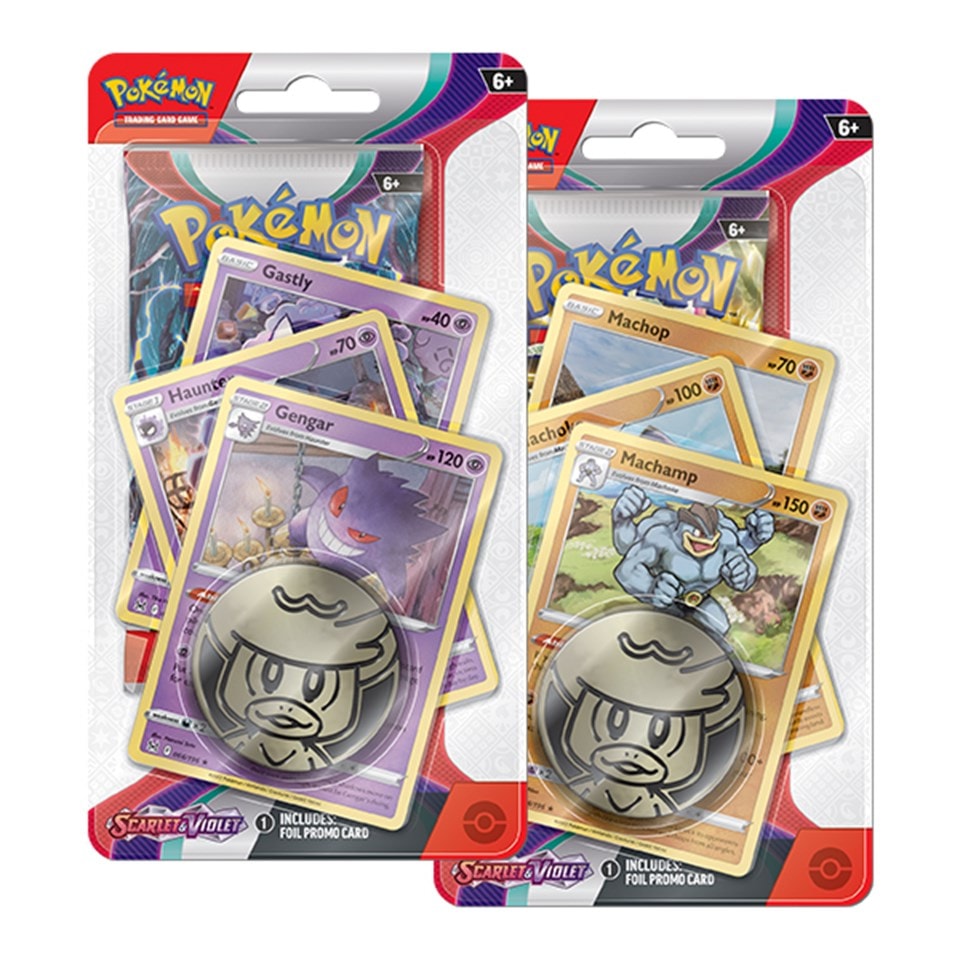 Scarlet & Violet Premium Checklane Display Pokemon Trading Cards ...