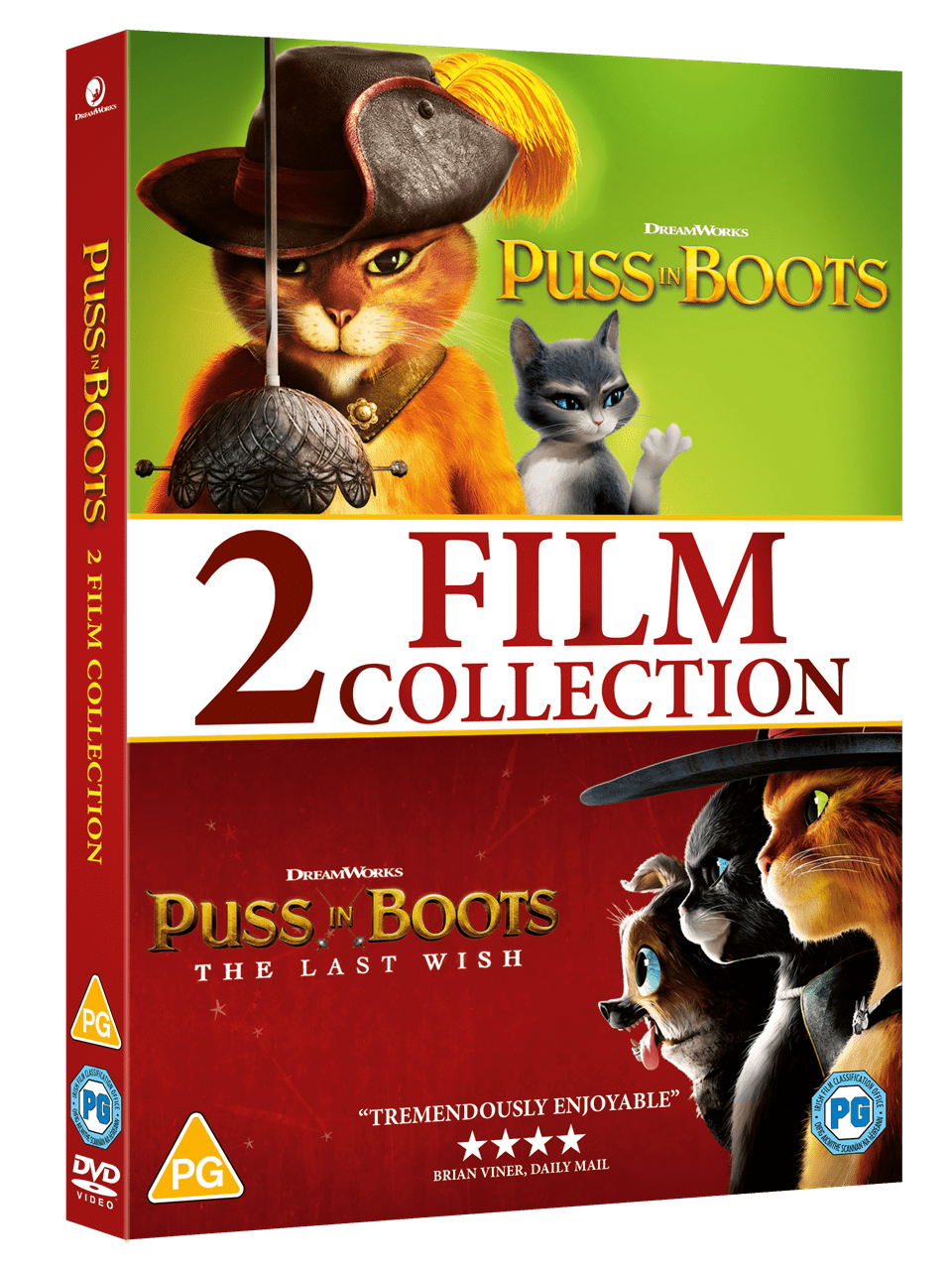 Puss in Boots: 2-movie Collection | DVD | Free shipping over £20 | HMV ...