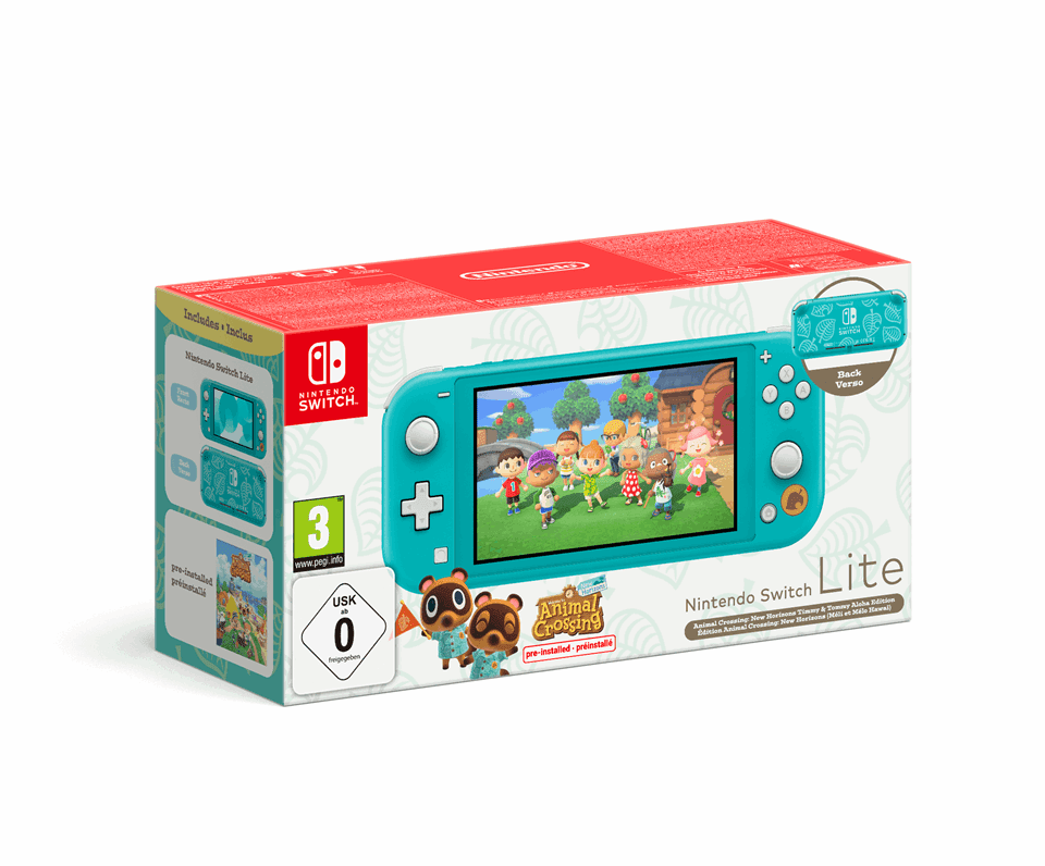 Nintendo Switch Lite Console (Turquoise) Timmy + Tommys Edition ...