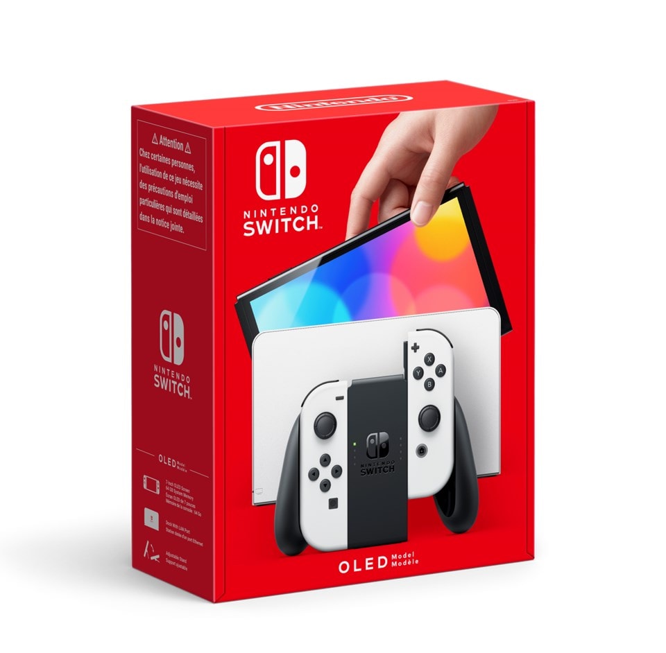 Nintendo Switch Console OLED Model (White) Game Console Free