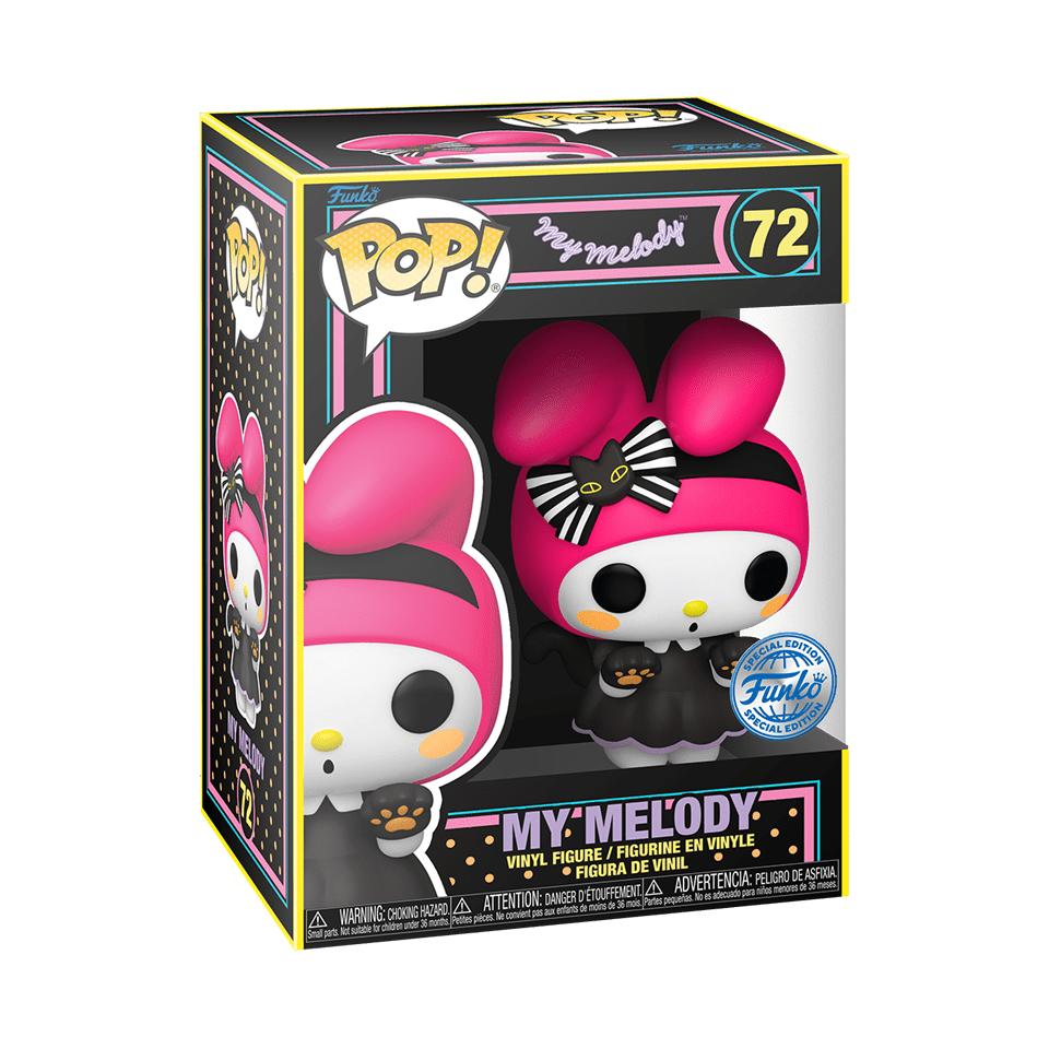 My Melody As Cat Blacklight (Tbc): Sanrio Hello Kitty: Hmv Exclusive ...