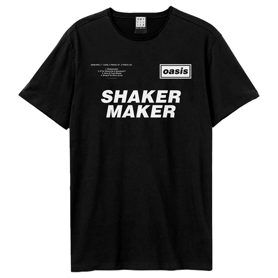 Shaker Maker Oasis hmv Exclusive Charcoal Tee | T-Shirt | Free shipping ...
