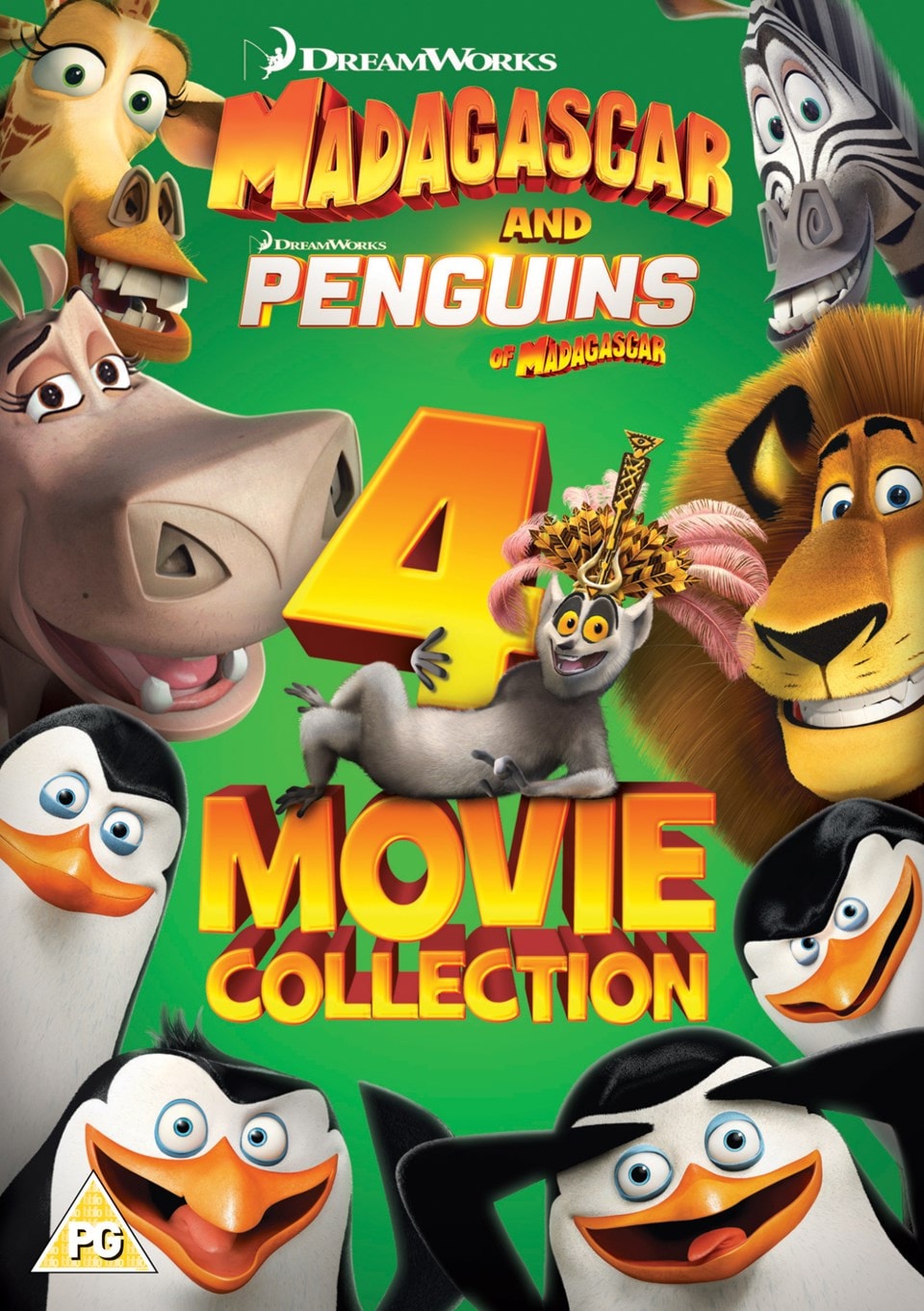 madagascar and penguins of madagascar 4 movie collection dvd