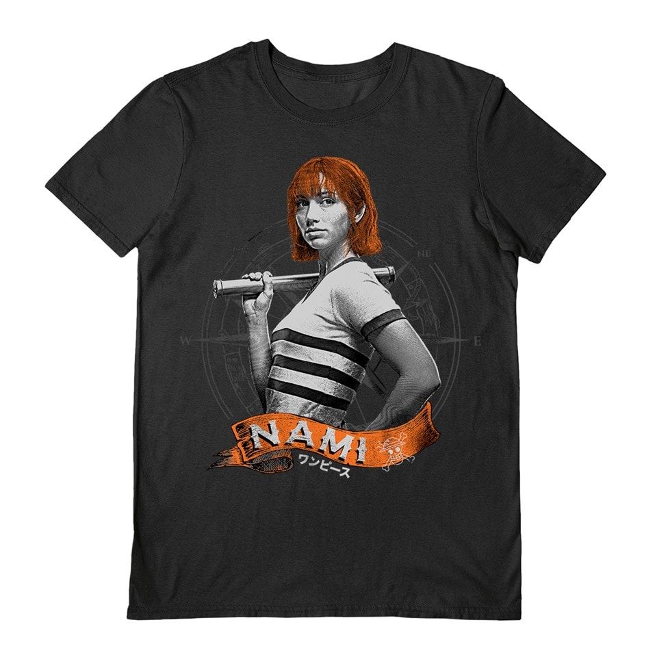 Live Action Nami: Black One Piece Tee | T-Shirt | Free shipping over £ ...