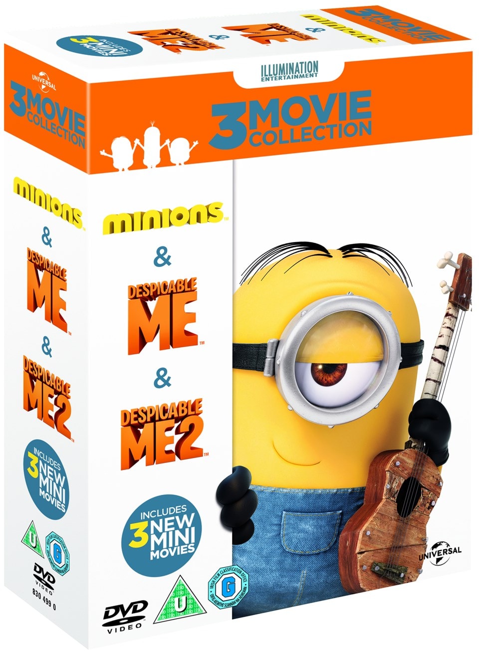 Despicable Me/Despicable Me 2/Minions DVD Box Set Free shipping