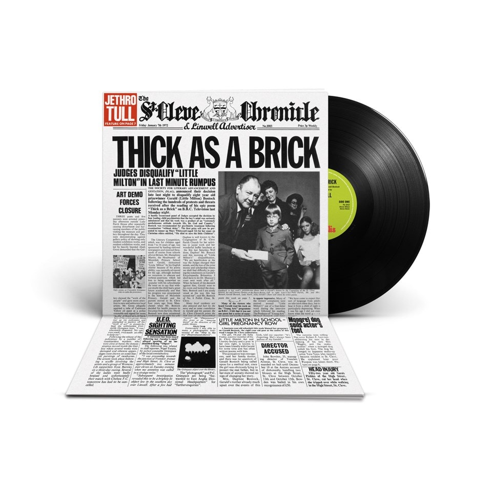 Thick As a Brick 50th Anniversary Edition Vinyl 12" Album Free