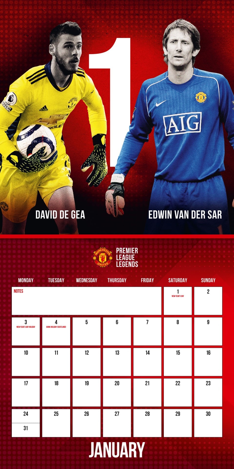 Manchester United FC 2022 Calendar & Diary Gift Box | Calendars | Free