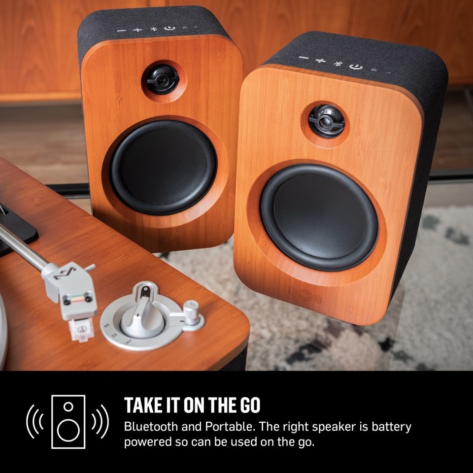 House Of Marley Simmer Down Duo Bluetooth Bookshelf Speakers (hmv