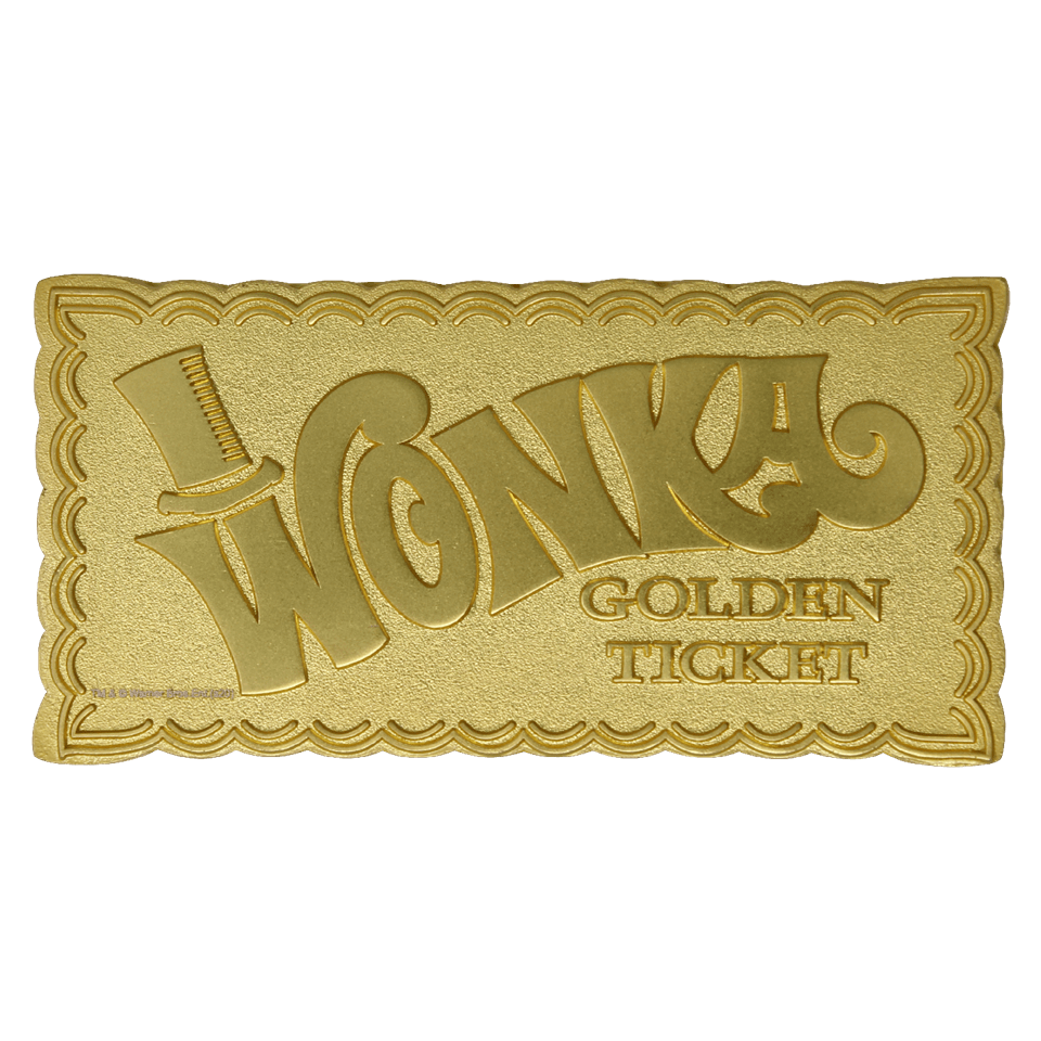 Willy Wonka Golden Ticket Limited Edition Collectible Pop Culture