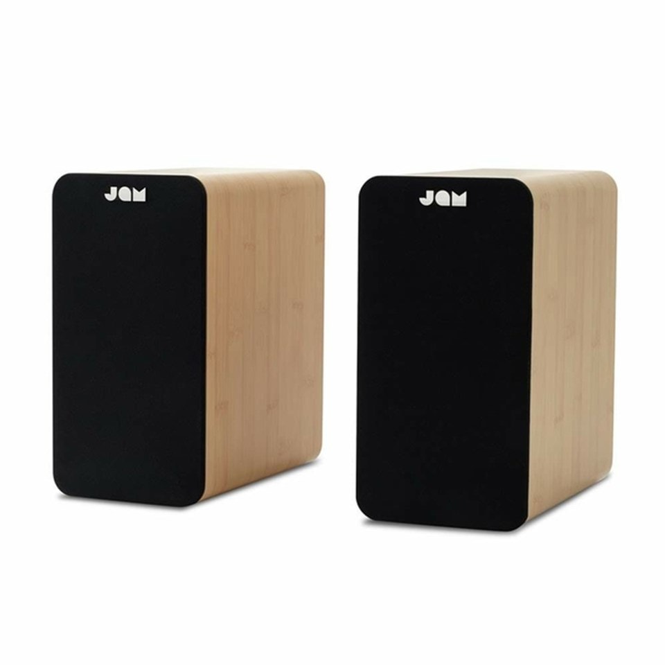 Jam Wood Bluetooth Bookshelf Speakers Speakers Free shipping over £