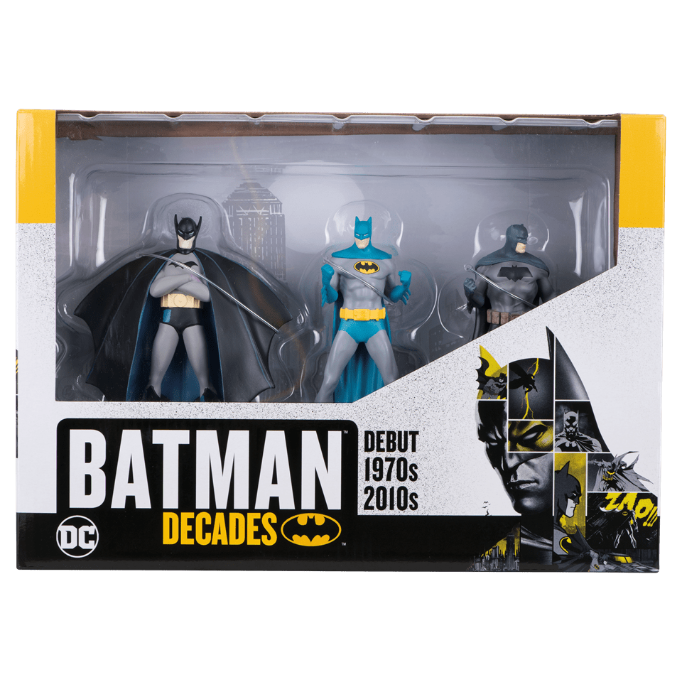 Batman Decades 3 Figure Set: Debut 1970s 2010 | DC Hero Collector ...