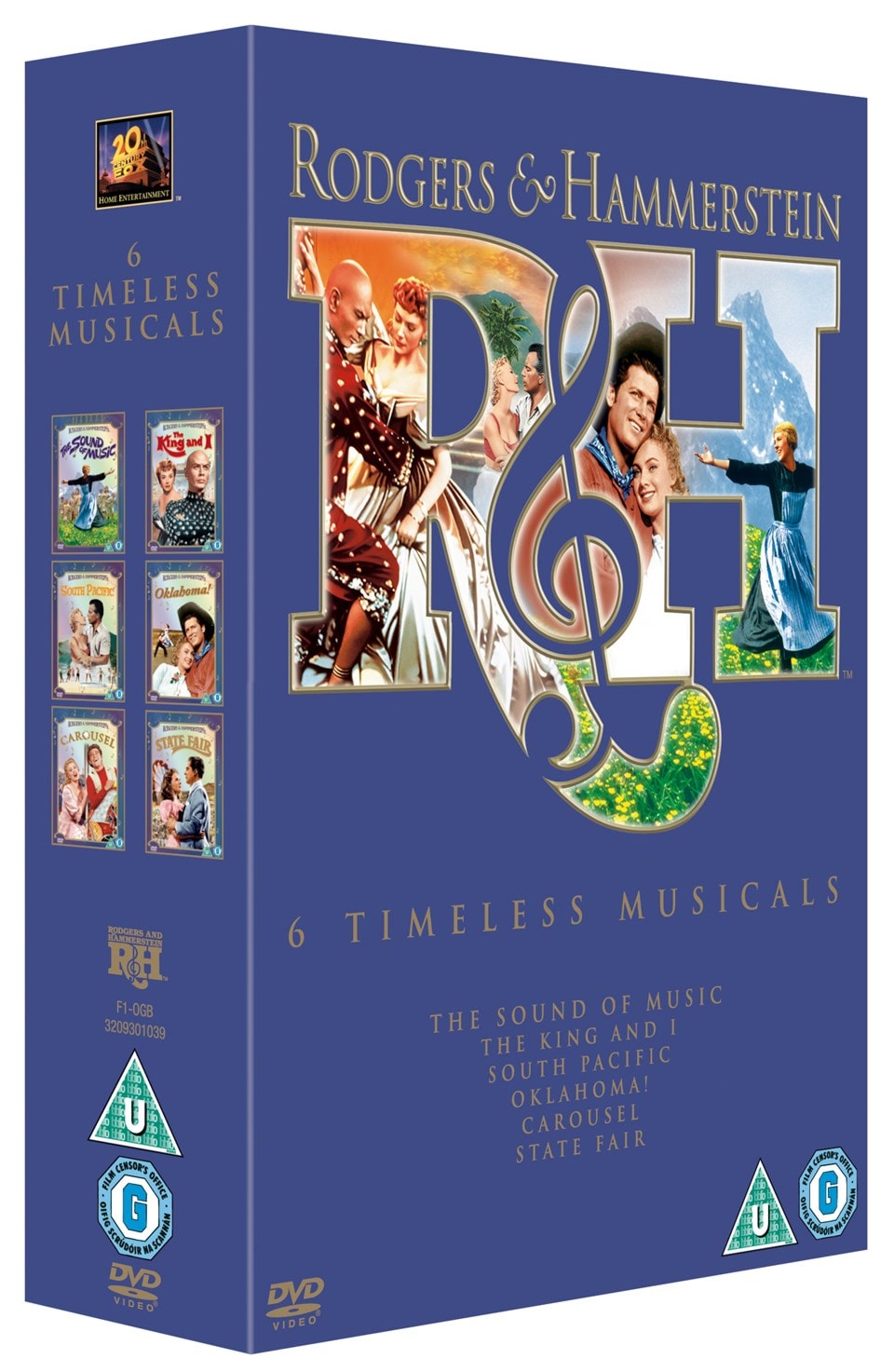 Rodgers and Hammerstein 6 Timeless Musicals DVD Box Set Free