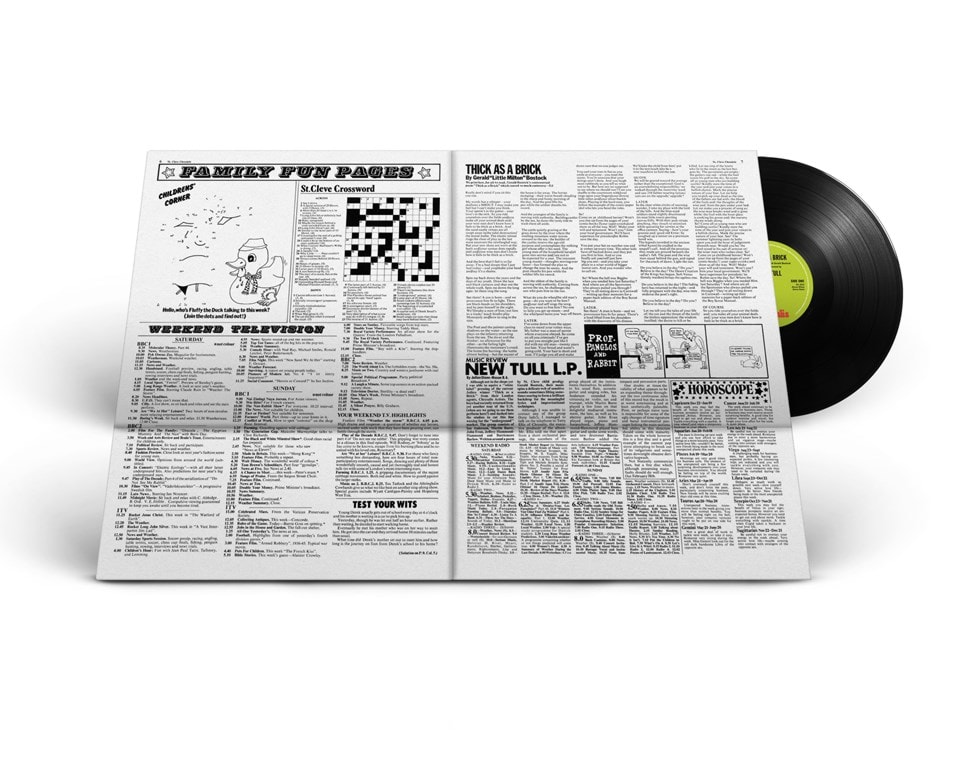 Thick As A Brick: 50th Anniversary Edition | Vinyl 12" Album | Free ...